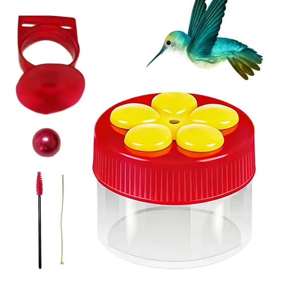 Plastic Hummingbird Feeder with Suction Cup Design for Outdoor Bird Observation, Leak - Proof and Easy to Install