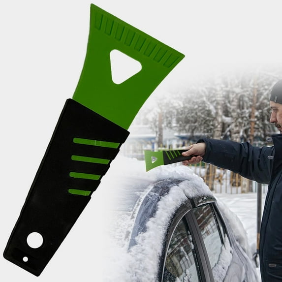 Plastic Ice Scraper, Green Ice Scraper,Ice Scraper for Car Windshield Plastic Frost Ice Removal tool 7" Scraper for Car Ice Scrapers for Car Windshield Winter Car Accessories for Suv Truck