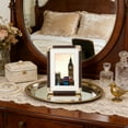 thumbnail image 1 of Plastic Imitation Copper Photo Frame with Solid Wood Texture, 10x15 or 21x29.7 cm, Tabletop and Wall Hanging Picture Frame for Home Decoration, 1 of 6
