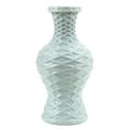 thumbnail image 1 of Plastic Imitation Glazed Decorative Vase for Flower Arrangements - Blue Home Decoration, Dried Flower Pot for Living Room & TV Cabinet, 28cm Tall, Durable Plastic Design, 1 of 6