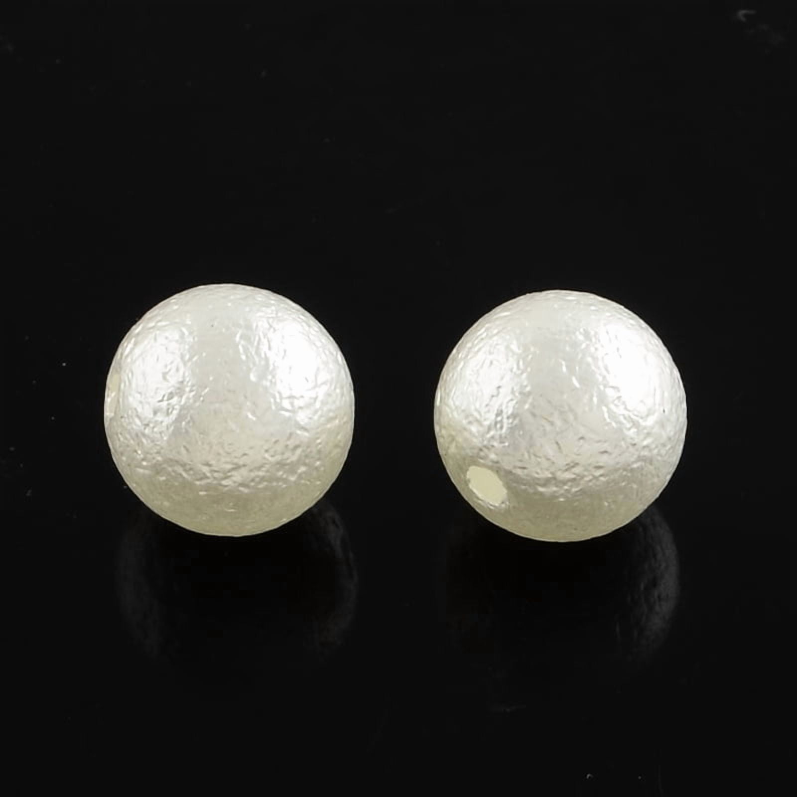 Plastic Imitation Pearl Round Beads White 12x11mm Hole: 2.5mm about 550pcs/500g