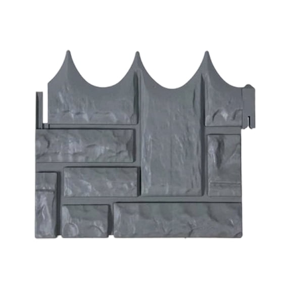 Plastic Imitation Stone Garden Fence Edging Border With Flexible Design For Flower Beds And Walkways Offering Easy Installation And Durable Construction Gray