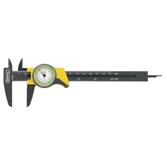 Plastic Inch Dial Caliper - Pack of 4