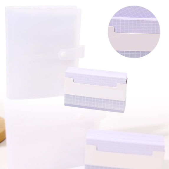 Plastic Index Card Storage Organizer Holder Pouches Holds Up To 160 Flash Recipe Note Cards For Home Office Archive Sorting