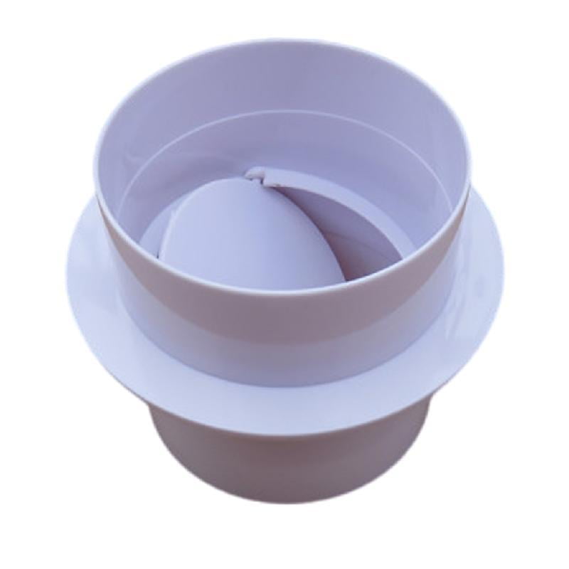 Plastic Inline Backdraft Damper PVC Ventilation Pipe Round Check Valves ...