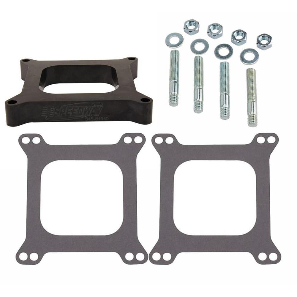 Plastic Insulating Open Carb Spacer Kit for Holley 4150/4160, 1