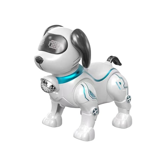 Plastic Intelligent Music Robot Dog, 5.90 x 3.54 x 5.90 in