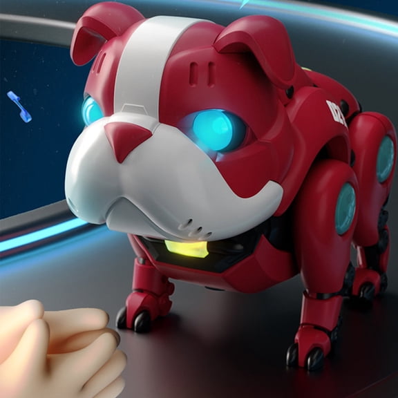 Plastic Intelligent Robot Dog Toy For Kids Childrens Electronic Pet With Voice Control Music And Light Sound Activated Crawling