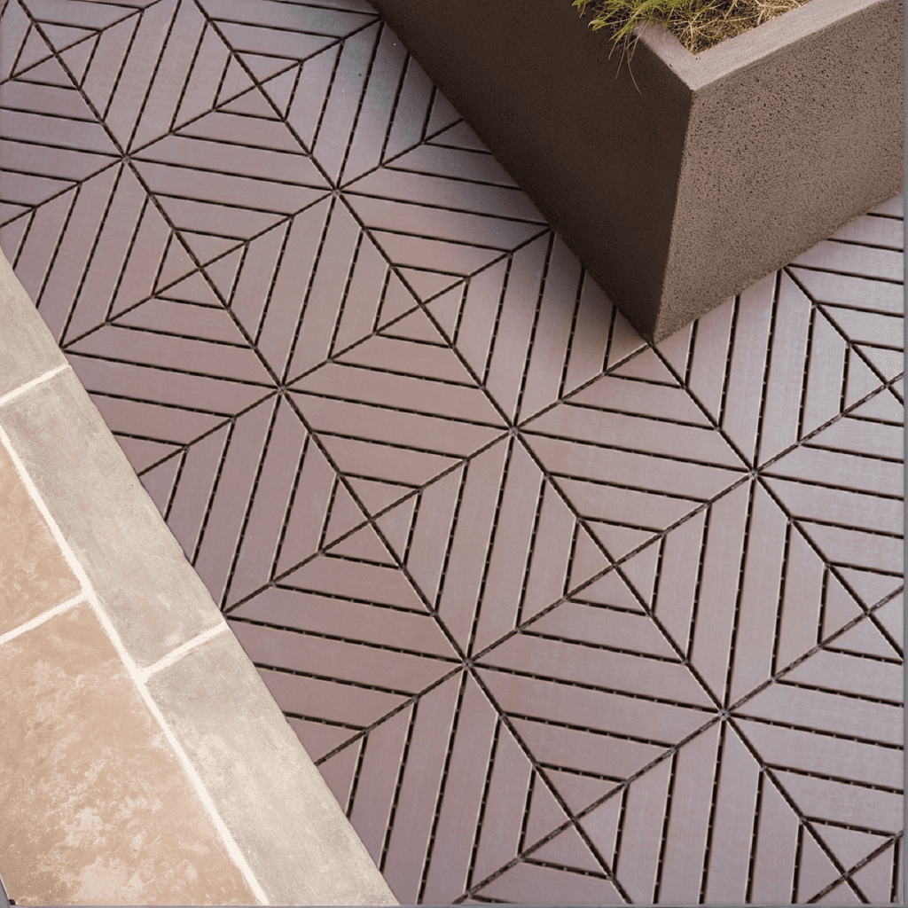 Plastic Interlocking Deck Tiles, (10pcs Edge Trim+4pcs Corner)/27-Pack ...