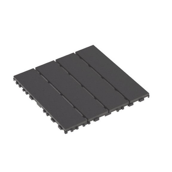 Plastic Interlocking Deck Tiles,44 Pack Patio Deck Tiles,12"x12" Square Waterproof Outdoor All Weather Use, Patio Decking Tiles for Poolside Balcony Backyard, Grey