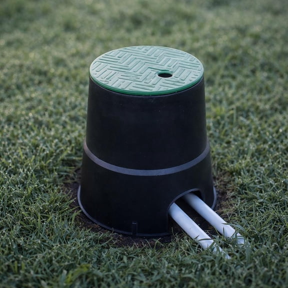 Plastic Irrigation Valve Box, Underground Water Valve Protector Box for Landscape Water Meter Water Intake Valve Outdoor Protection