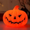 thumbnail image 1 of Plastic Jack O Lantern Pumpkins Halloween Light up Pumpkin Outdoor Indoor Battery Operated Lighted Pumpkin with Spooky Face Halloween Pumpkin Decorations Party Favor Gifts Large(1Pcs), 1 of 9