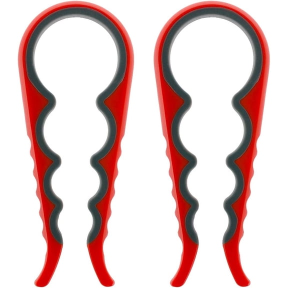 Plastic Jar Opener One Handed - Pack of 2 - Large Easy Gripper Tool for Opening Lid Jars and Can One Hand