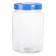 thumbnail image 1 of Plastic Jar, Plastic Mason Jars with Lids, Clear Storage Containers, Wide Mouth Mason Jars,Plastic Containers with Airtight Lids,Reusable Clear Food Storage Containers for Snack Salad Fruit, 1 of 4