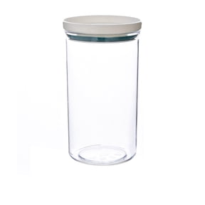 Plastic Jars with Lids, Food Storage Containers Airtight, Clear Containers, Cylinder Plastic Storage Container Jar, Clear Containers for Home and Kitchen Organizing Walmart Pallets
