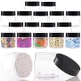 thumbnail image 1 of Plastic Jars with Lids - 6 OZ Small Plastic Containers - 18 Pack - Travel Cosmetic Containers for Creams, Lotion - Leak Proof Clear Jar, 1 of 1