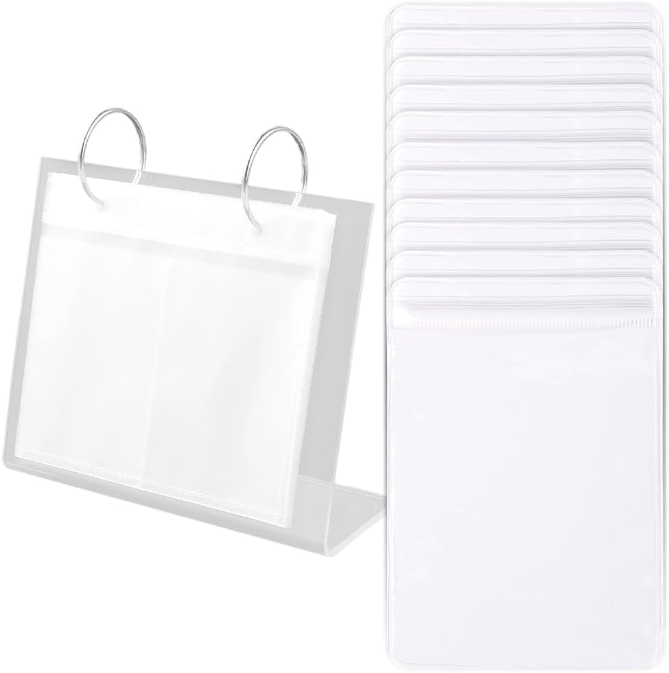 Plastic Jewelry Risers Display Stand with 40Pcs PVC Zip Lock Bags ...
