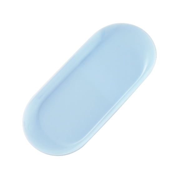 Plastic Jewelry Tray Decorative Dish, Small Oval Candy Dessert Plate, Manicure Tools Placing Supplies for Home Salon Storage, BC