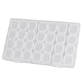 thumbnail image 1 of Plastic Jewelry Tray Earring Storage Case Easy to Carry Jewelry Organizers Storage Solution for Small Earrings and Rings, 1 of 13