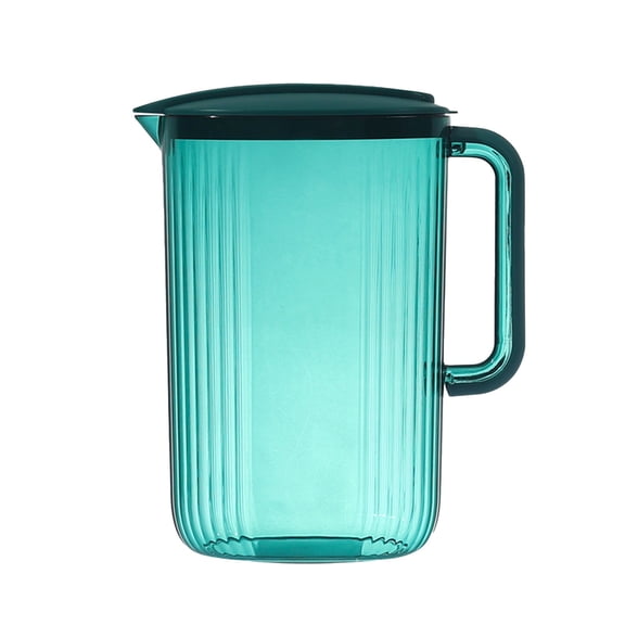 Plastic Jug With Lid,Plastic Pitcher With Lid,Clear Pitcher,Resistant Juices Beverage Container With Lid Water Pitchers With Spout Leakproof Lemonade Pitcher Ice Tea Pitcher For Fridge(1 Pcs)