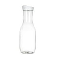 thumbnail image 1 of Plastic Juice Bottle Transparent Drink Container with Black Lids, Suitable for Juice, Smoothies, Milk and Homemade Beverages (A), 1 of 6