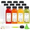 thumbnail image 1 of Xueyu Plastic Juice Bottles with Lids 12 OZ, 12 Pcs Juice Bottles Clear Empty Reusable Juice Bottle with Tamper Caps for Juicing Refillable Juice Bottles for Travel, 1 of 7