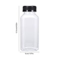 thumbnail image 1 of Plastic Juice Bottles with Caps, Clear Empty Reusable Water Bottles, Disposable Beverage Containers Bulk for Juicing Smoothies Turmeric Juice Milk and Other Beverages, 250ML, 1 of 6