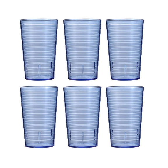 Plastic Juice Cups Set Colorful Drinkware for Beverage Cocktail Beer Bar Restaurant Unbreakable Dishwasher Use Party Commercial Tumblers Safe Glasses Home for DTBQ