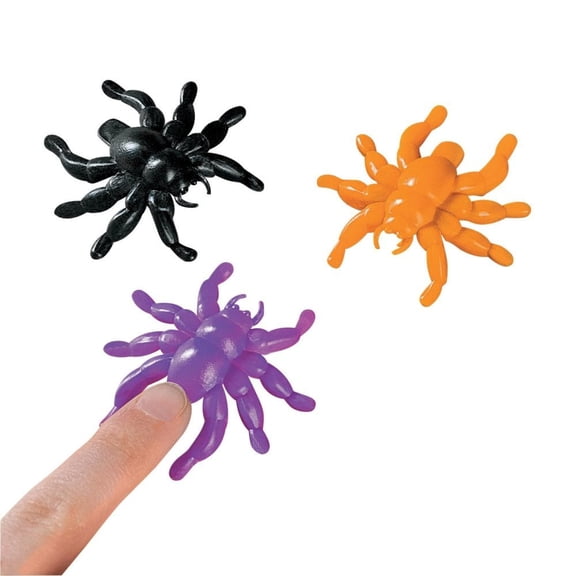 Plastic Jumping Spiders (2") - Toys - 144 Pieces