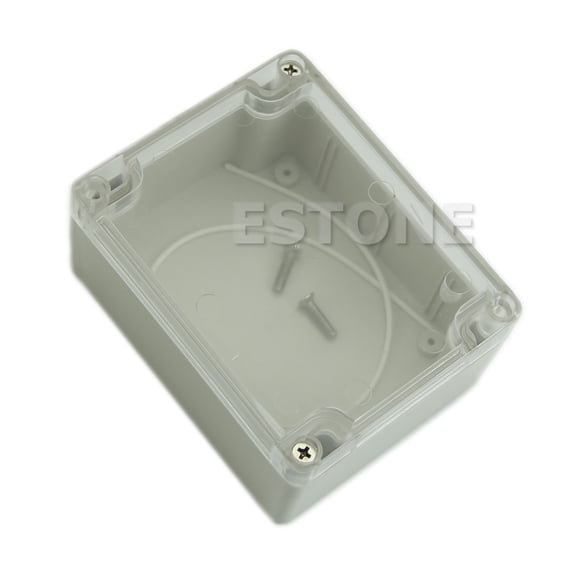 Plastic Junction Box for w/Clear Cover Electronic Project Instrument for Case DIY Preventive Box Power Enclosure Wear-re