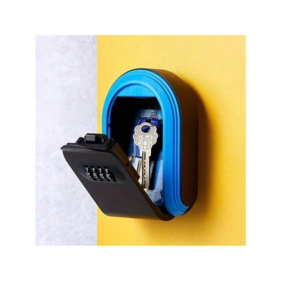 Plastic Key Box With Numeric Code Lock Advertising Decoration Wall Mounted Key Storage Organizer Password Key Box,Red