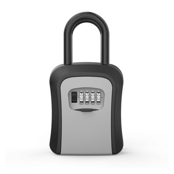 Plastic Key Lock Box Portable Combination Lockbox Wall-Mounted Key Storage Box Resettable Code Safe Security Lock Box for Home ,More Reliable & Robust