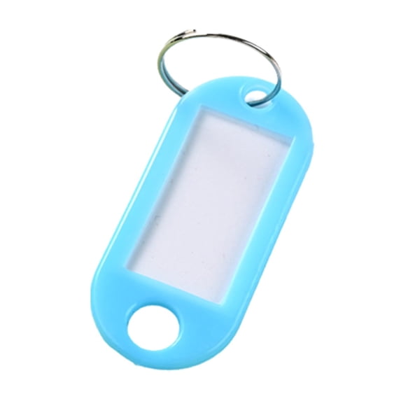 Key Label. Tags Plastic Key Ring Tags with Writeable Paper Labels, Blank Key ...