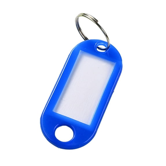 Plastic Key Tags with Split Ring Label Window, Key Tags Identifiers,Name Tags and Labels, Adapt to USB Drive, Key Chains with Label Tags, Pets Key Id Tags, Small Luggage Tags, 1 Pcs, 1.85x0.78"