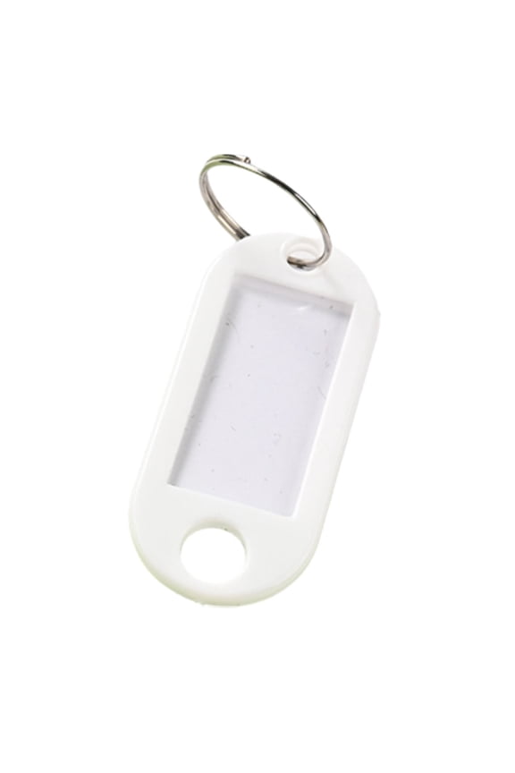 Plastic Key Tags with Split Ring Label Window, Key Tags Identifiers,Name Tags and Labels, Adapt to USB Drive, Key Chains with Label Tags, Pets Key Id Tags, Small Luggage Tags, 1 Pcs, 1.85x0.78"