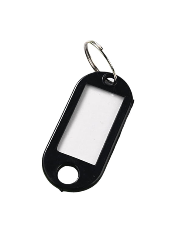 Plastic Key Tags with Split Ring Label Window, Key Tags Identifiers,Name Tags and Labels, Adapt to USB Drive, Key Chains with Label Tags, Pets Key Id Tags, Small Luggage Tags, 1 Pcs, 1.85x0.78"