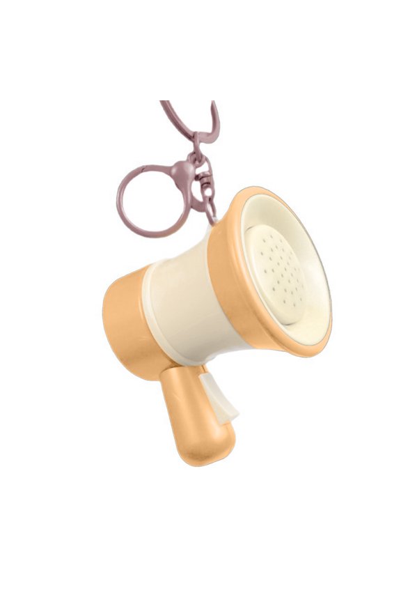 Plastic Keychains Bag Pendant Featuring Miniature Voice Changer Speakers for Fun and Entertainment