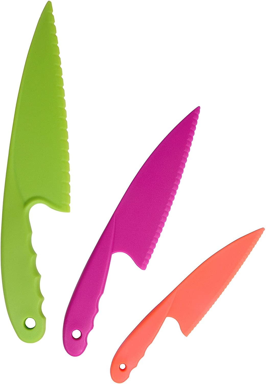 Plastic Kid Knives For Kids Toddler Children Cooking Safe Kitchen Knife Set  For Cutting Lettuce Knife Salad Knives 