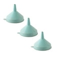 thumbnail image 1 of Plastic Kitchen Funnel, Round Kitchen Funnels for Filling Bottles, Durable and Multifunctional Funnels for Filling Canning, Cooking, Lab or Car Oil, Green, 3 Pcs, 13.5x4.72", 1 of 9