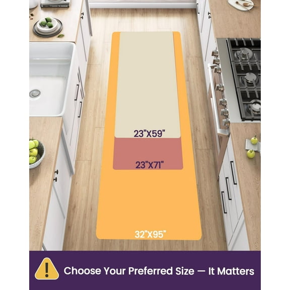 Plastic Kitchen Runner Rug 31"x94", Vinyl Floor Protector Mat Waterproof, Clear Carpet for Indoor Laundry Hallway Front Sink
