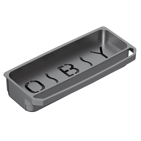 Plastic Kitchen Sink Caddy with Cutout Letter Design, Sink Organizer for Sponges Brushes and Soap, Countertop Storage Rack for Kitchen Cleaning Supplies