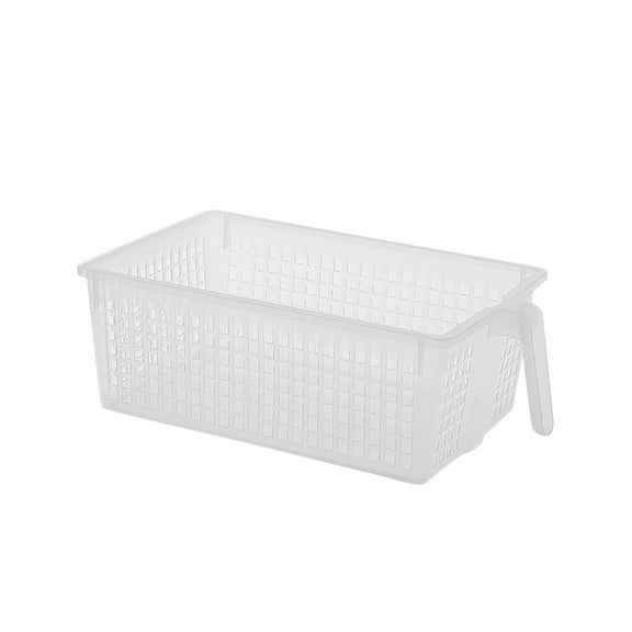 Kitchen Storage Box with Handle - Food Grade, Open Design - for Snacks, Grains & Fruit Washing