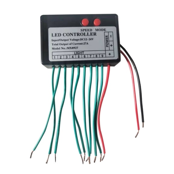 Plastic LED Sign Controller Supports Flowing Running Flashing Jumping Modes Light Box Switches for Commercial Lighting