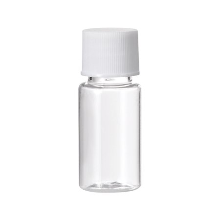 Plastic Lab Chemical Reagent Bottle, 10ml/0.34oz, Wide Mouth Sample Sealing Liquid Storage Container, Transparent 20pcs