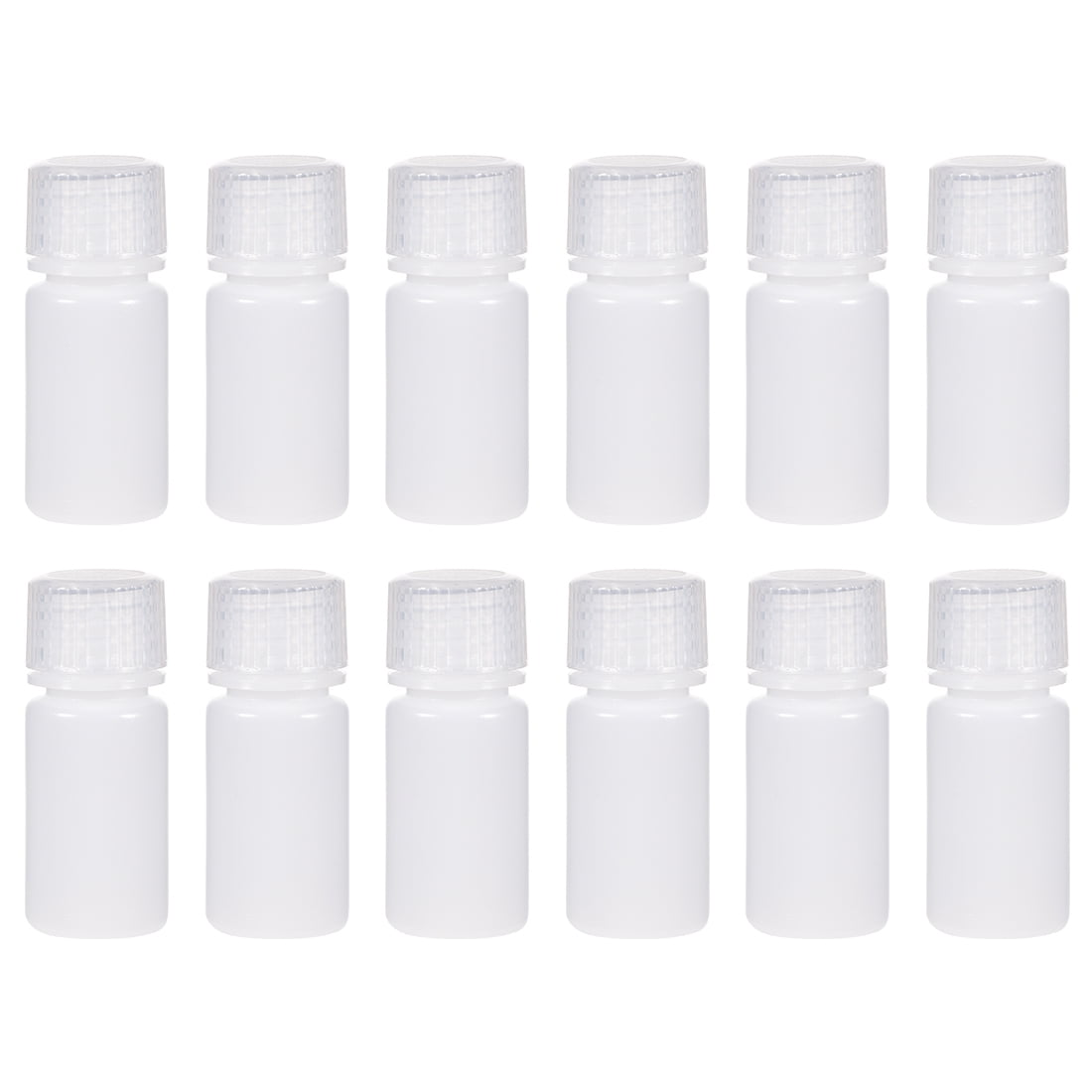 90ml Plastic Solid Bottle Seal Powder Reagent Container Dual Screw Cap  2/6/10pcs