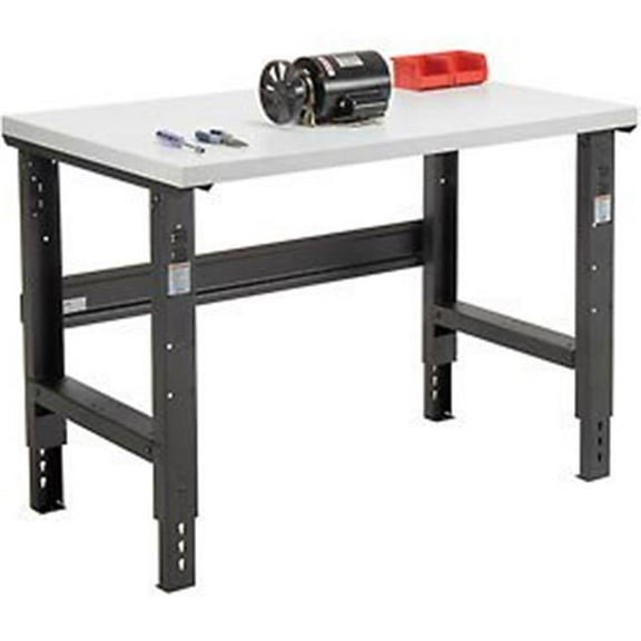 Plastic Laminate Square Edge Workbench - Black