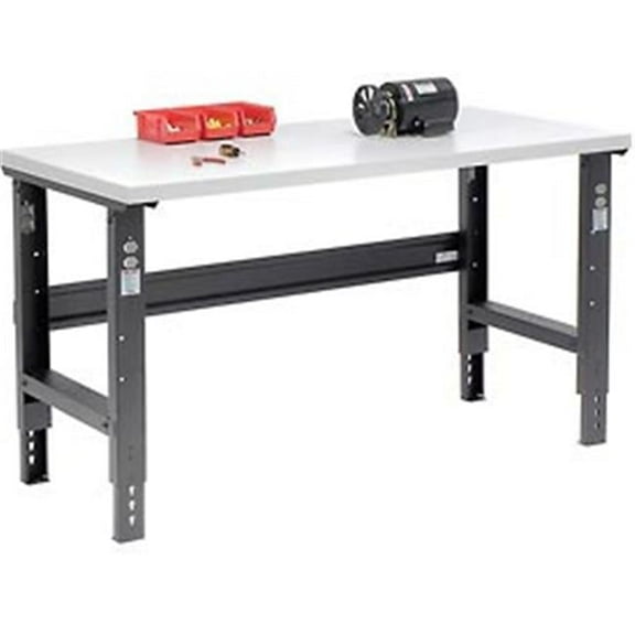 Plastic Laminate Square Edge Workbench - Black