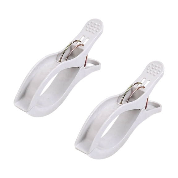 Plastic Large Embroidery Clips, 2 Pack Cross Stitch Fixing Clamps, Jumbo Multi-Purpose Plastic Clips with Anti-Slip Handle, Towel Clamp for Beach Chair, Quilt & Diamond Art Craft Projects