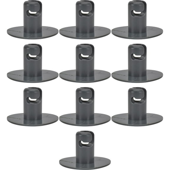 Plastic Large Head Quarter Turn Fasteners-.500 Inch Grip-Red-Pack/10