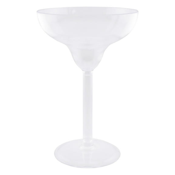 Plastic Large Margarita Glass Vase Table Centerpiece, 12-inch, Clear